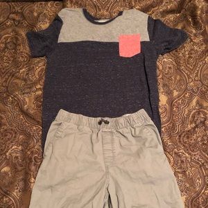 Matching shirt and shorts